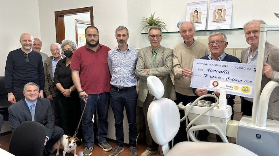 Progetto Dess, contributo Rotary Club Val Ticino di Novara e Autoamatori Club Novara 